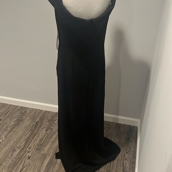 Lulu's Song of Love Black Off Shoulder Maxi Dress Extra Large XL NWT $110 - Picture 8 of 11